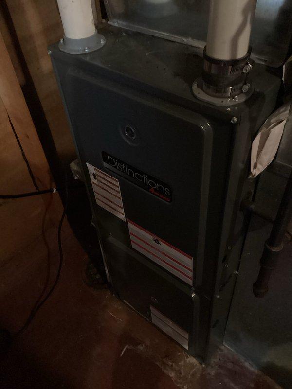 Completed extensive furnace repair involving replacement of multiple critical components including blower wheel, collector box/cold end header box, and gas valve on Distinctions furnace. After reassembly, calibrated gas pressure to manufacturer specifications and conducted operational testing to verify proper system function. Unit now operating according to specifications with all safety parameters confirmed.