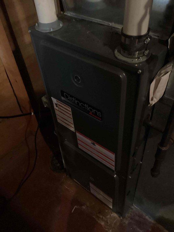Completed extensive furnace repair involving replacement of multiple critical components including blower wheel, collector box/cold end header box, and gas valve on Distinctions furnace. After reassembly, calibrated gas pressure to manufacturer specifications and conducted operational testing to verify proper system function. Unit now operating according to specifications with all safety parameters confirmed.