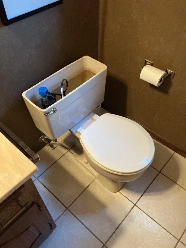 Installed customer-supplied bathroom and kitchen faucets in 1979 home to address multiple leaking fixtures. Completed full toilet installation with associated plumbing work including new shut-offs. Also performed hot water line service and disposal-related plumbing while re-piping various connections to ensure proper functionality.
