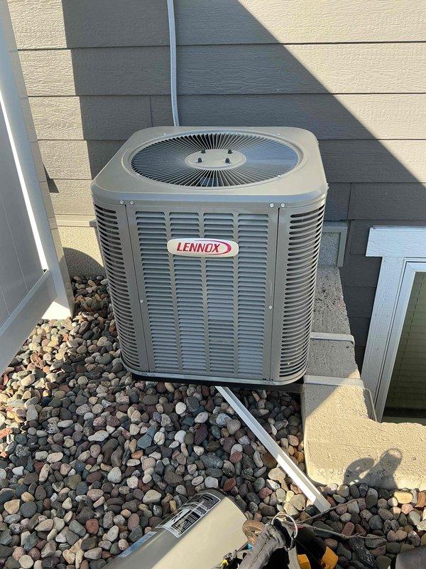 Diagnosed a 5-year-old Lennox AC unit with a failed compressor. Testing confirmed compressor windings shorted to ground inside the Copeland Scroll compressor. Warranty status is being verified and customer will receive a repair quote via email. Complete system inspection was not possible due to the inoperable condition of the equipment.