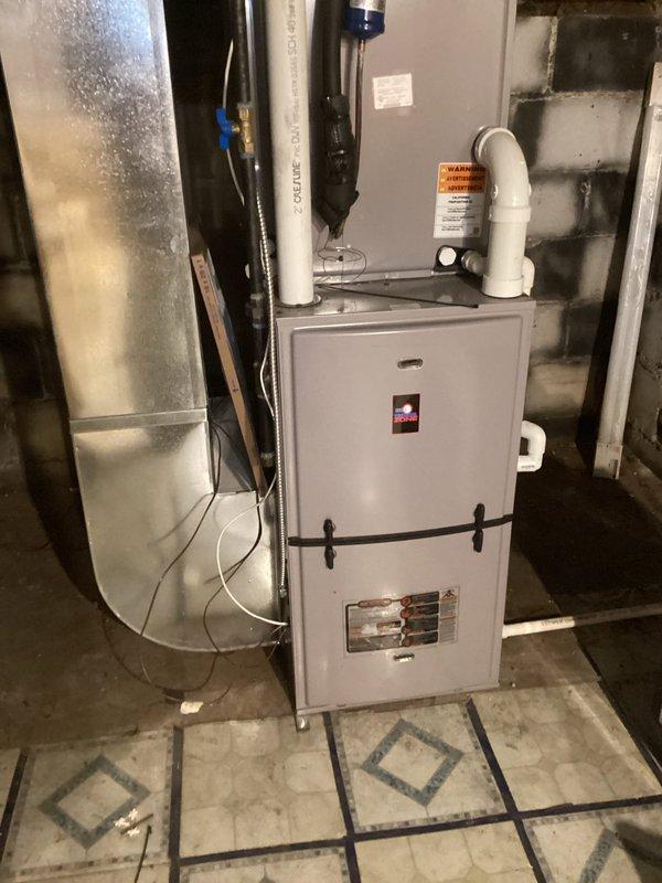 Responded to customer call for furnace not running. Diagnosed that the inducer motor was disconnected from the control board. Reconnected the inducer motor which restored normal furnace operation. Also performed preventative maintenance including cleaning the flame sensor and inspecting all components to ensure proper function.