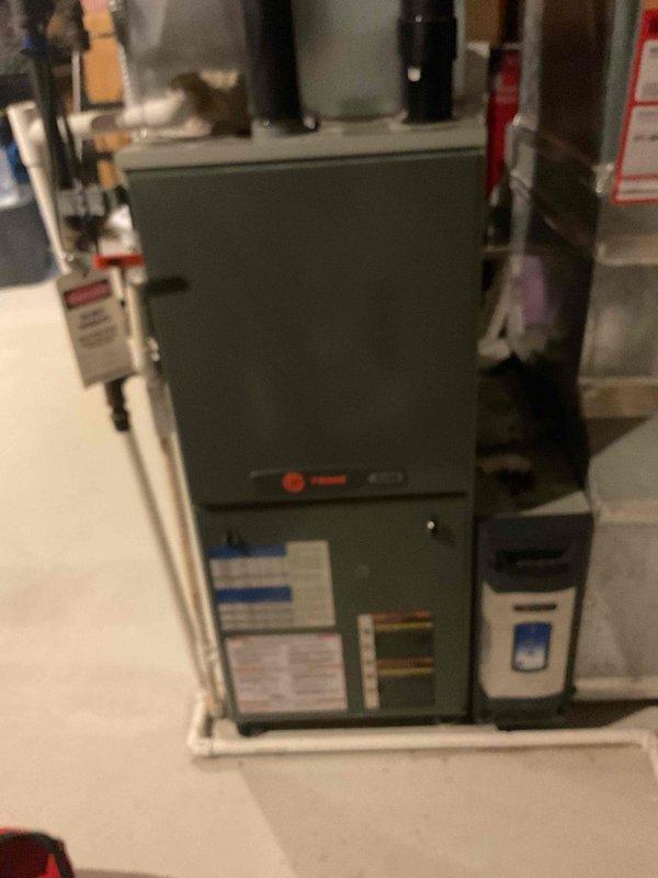 Performed routine maintenance on 13-year-old Trane XV95 furnace. Upon inspection, discovered and replaced cracked heat exchanger to ensure safe and efficient system operation. Customer indicated they handle filter cleaning maintenance.