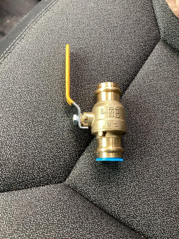 Performed inspection of residential water supply system and found first valve leaking at the seam. Provided homeowner with estimate options for valve replacement, including replacement of 3/4" copper supply line valve before water meter.