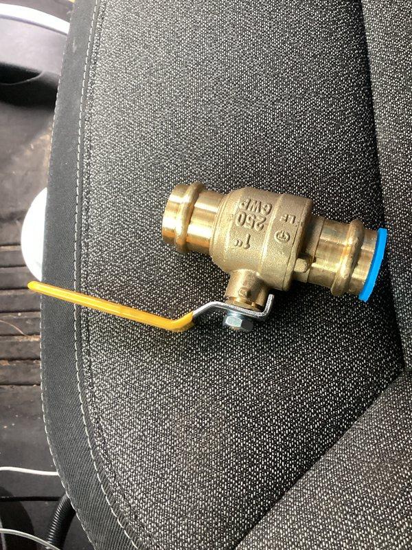 Performed inspection of residential water supply system and found first valve leaking at the seam. Provided homeowner with estimate options for valve replacement, including replacement of 3/4" copper supply line valve before water meter.