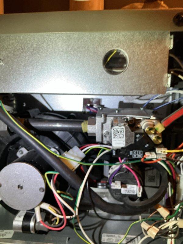 Performed scheduled tune-up maintenance on a 2-year-old Lennox furnace previously installed by our company. Cleaned flame sensor and inspected all components which were found to be functioning properly. System is operating within normal parameters with no issues identified.