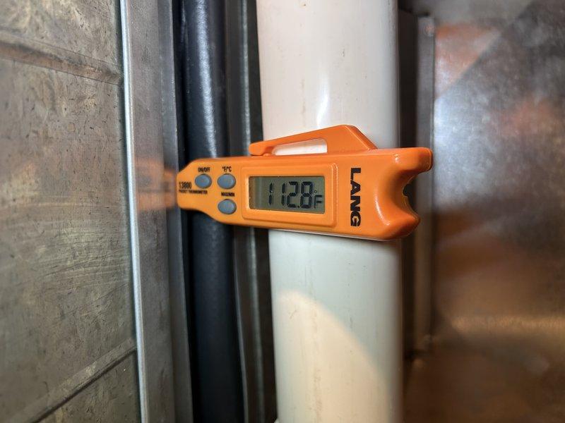 Performed comprehensive furnace tune-up on 10-year-old Amana unit. Detected leaking from collector box, cleared condensate lines, and replaced air filter. Inspection revealed secondary heat exchanger failure with visible joint leakage. Documented issue with digital imaging and provided warranty information to homeowner. Scheduled follow-up service for heat exchanger replacement.