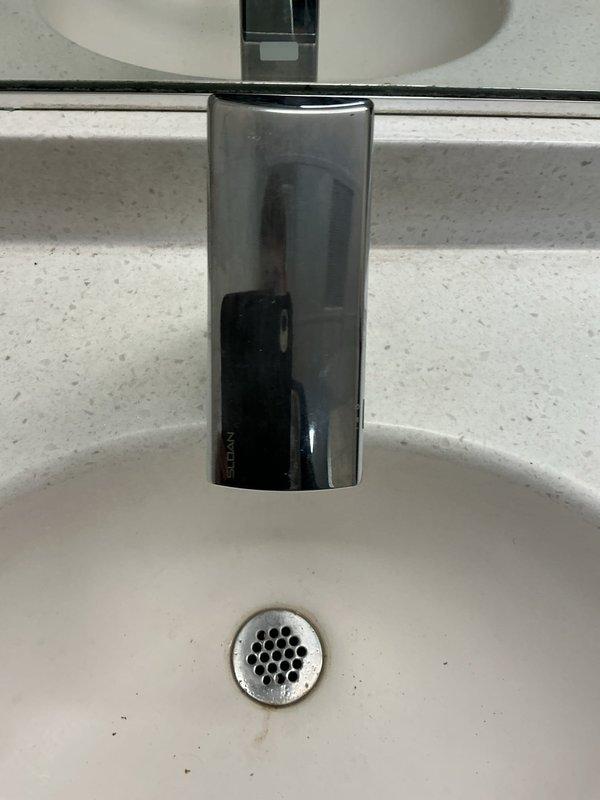 Responded to customer service call regarding non-functional faucets in commercial setting. Conducted visual inspection of chrome faucets and drains in sink basins. Consulted with Mike regarding sourcing appropriate repair kit to restore proper functionality to the affected fixtures.