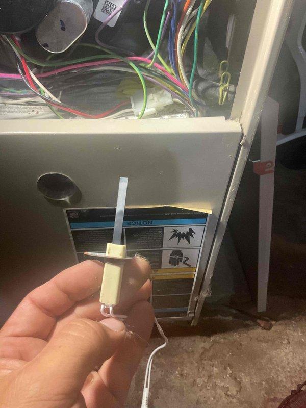 Replaced failed hot surface igniter on Lennox furnace during 1-hour service call. Accessed control panel, installed new igniter component, and confirmed proper operation. Unit is now functioning correctly with all safety systems operational.