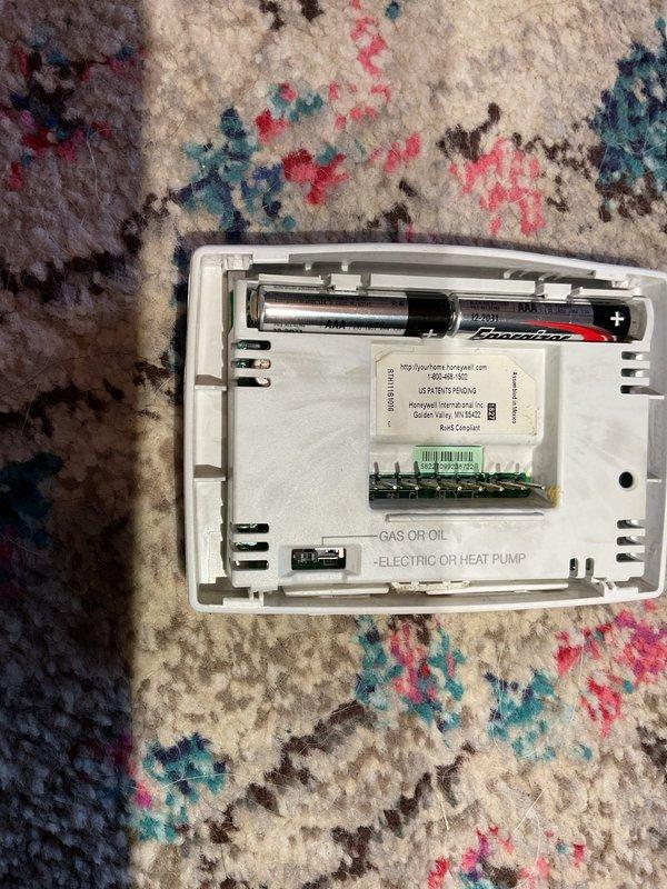 Responded to no-heat complaint on 6-year-old furnace experiencing intermittent operation failure (system will not restart after 6+ hours of inactivity). Inspection revealed thermostat issues with possible battery failure. Replaced thermostat battery and verified proper system operation. This appears to have resolved the ongoing issue previously attributed to potential secondary heat exchanger failure or collector box pressure switch problems.