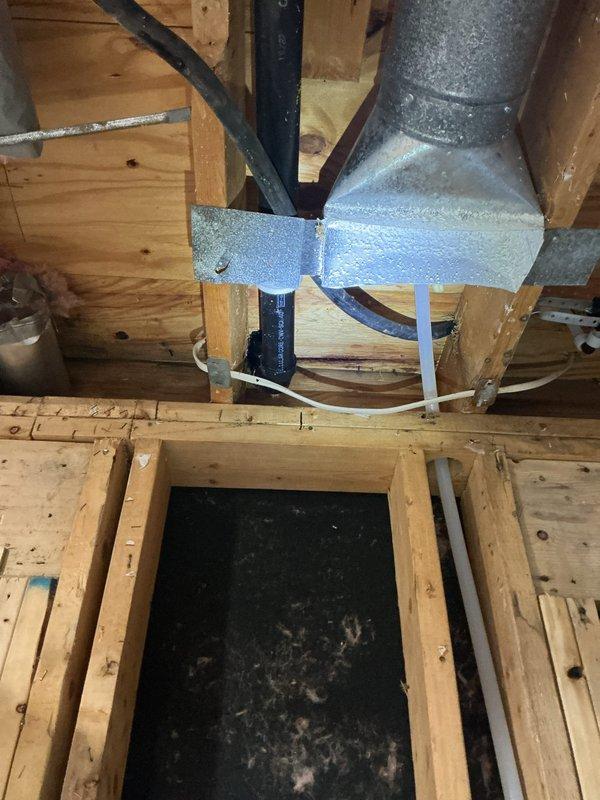Performed toilet reset following flood damage remodel. Located and capped abandoned dish drain line that was extending from ceiling. Verified proper drainage and sealing of newly reset toilet fixture.
