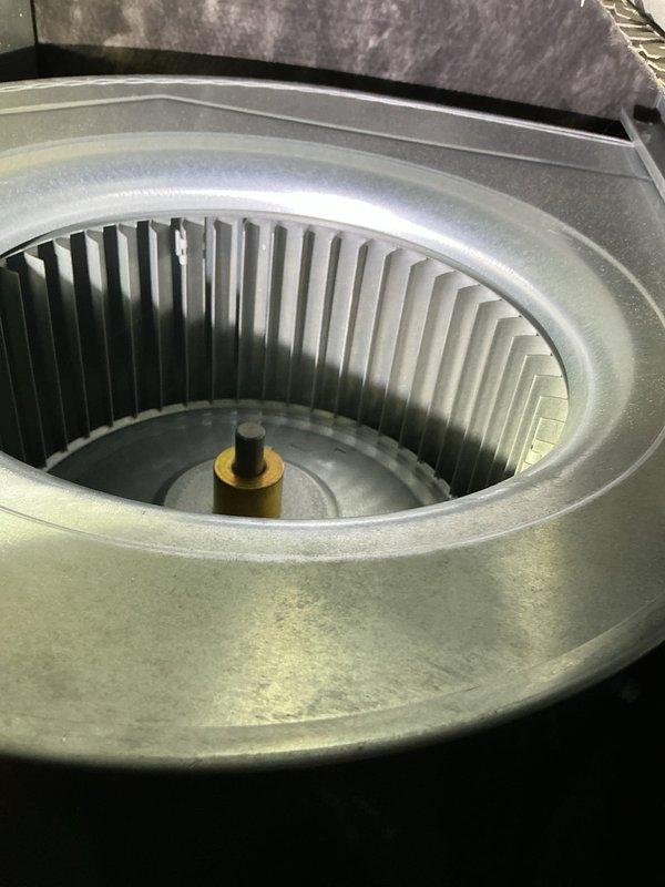 Performed routine maintenance on 2-year-old Lennox high-efficiency furnace. Conducted electrical diagnostics with multimeter and inspected blower wheel assembly, confirming proper system operation. No issues identified during service; system functioning as designed.