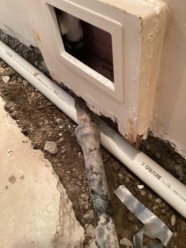 Repaired section of 2-inch cracked cast iron pipe in basement that had been physically damaged. Removed affected segment and replaced with new piping, ensuring proper connections and function was restored.