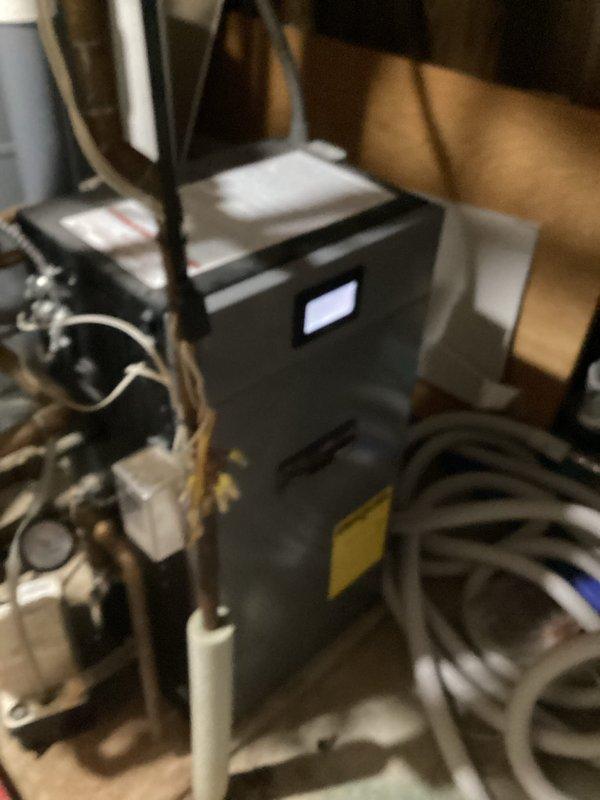 Responded to service call for a boiler system with air trapped in the loops. Thoroughly bled air from all zones in the baseboard fin tube heating system, properly filled the system with water, and successfully cycled through each zone to ensure complete air purging. Set water pressure to optimal level (20psi) and confirmed system returned to normal operation.