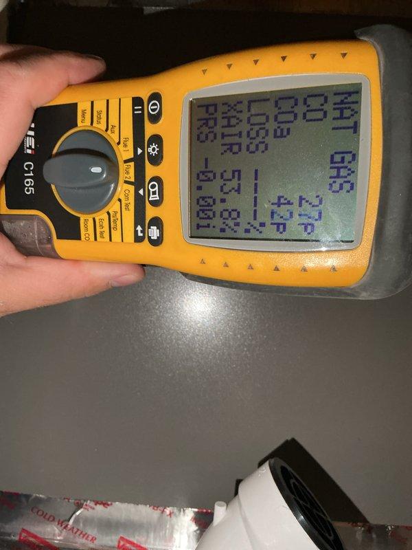 Completed annual maintenance on 3-year-old furnace. Performed comprehensive inspection with diagnostic tests showing combustion efficiency at +35.16 and ambient conditions of 27.2°DB/5.7°WB with acceptable relative humidity levels. All components functioning within manufacturer specifications with proper gas pressure verified. System operating optimally; no corrective actions required.