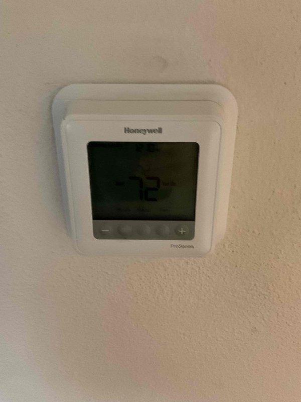 Performed maintenance inspection on 12-44 year old American Standard natural gas furnace. Identified critical safety issue: cracked heat exchanger. Completed replacement of either the full unit or heat exchanger component. Verified proper thermostat operation and installed clean air filter.