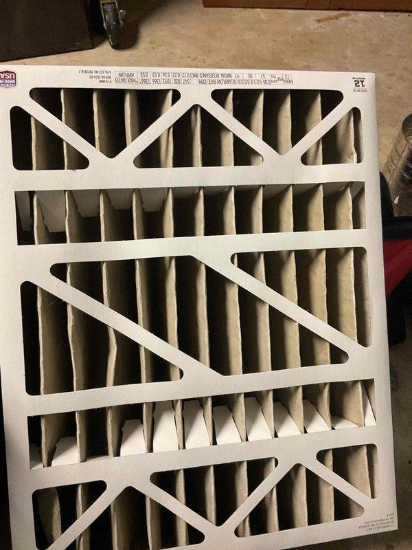 Performed maintenance inspection on 12-44 year old American Standard natural gas furnace. Identified critical safety issue: cracked heat exchanger. Completed replacement of either the full unit or heat exchanger component. Verified proper thermostat operation and installed clean air filter.
