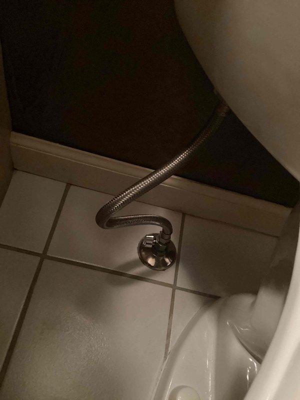 Responded to service call for previously reported toilet leak. Diagnosed issue with faulty toilet supply valve. Successfully replaced the defective valve, resolving the continuous water leakage problem.