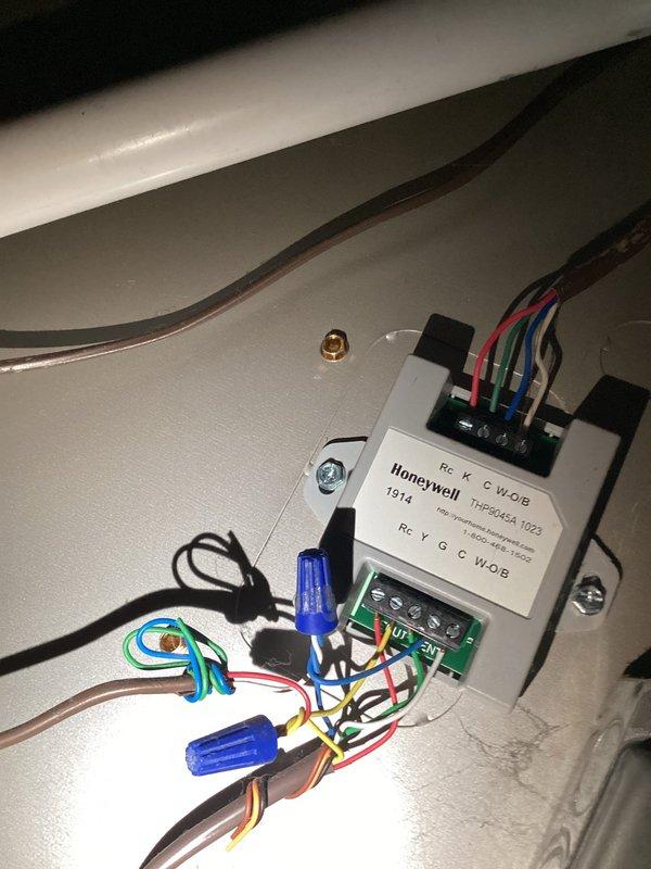 Diagnosed 6-year-old Bryant furnace with no heat issue, discovering a wiring problem causing simultaneous AC and furnace operation, along with a malfunctioning gas valve preventing proper gas flow. Informed customer about thermostat rewiring needs and gas valve replacement, noting the system should be covered under warranty.