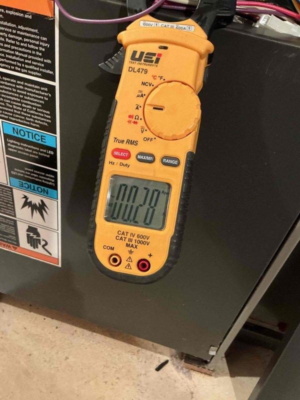 Diagnosed no heat issue on 18-year-old Lennox furnace. Found recently installed thermostat had failed, confirmed by successful operation when jumper wires were applied. Replaced thermostat but discovered failed flame sensor that could not be restored through cleaning. Identified grinding noise from draft motor indicating imminent failure. System unable to maintain operation for complete diagnostics. Recommended replacement options for aging furnace.