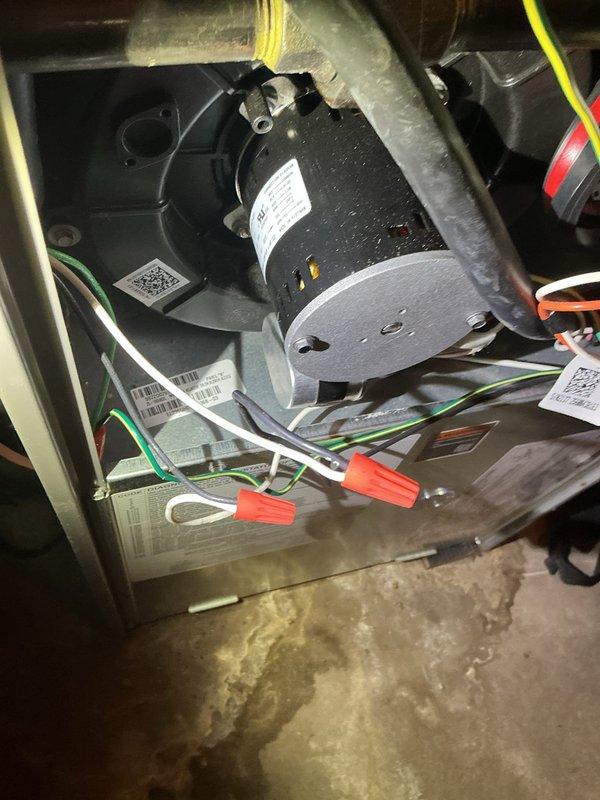 Diagnosed and corrected an electrical issue affecting the heating system, which occurred after previous electrical work performed by Bear Valley electrical company. Found reversed polarity on furnace wiring and corrected the connections to ensure proper operation. System is now functioning normally with all electrical connections properly terminated. Diagnosed and corrected an electrical issue affecting the heating system, which occurred after previous electrical work performed by Bear Valley electrical company. Found reversed polarity on furnace wiring and corrected the connections to ensure proper operation. System is now functioning normally with all electrical connections properly terminated.