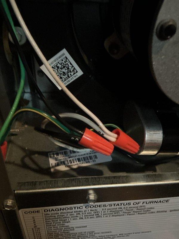Diagnosed and corrected an electrical issue affecting the heating system, which occurred after previous electrical work performed by Bear Valley electrical company. Found reversed polarity on furnace wiring and corrected the connections to ensure proper operation. System is now functioning normally with all electrical connections properly terminated. Diagnosed and corrected an electrical issue affecting the heating system, which occurred after previous electrical work performed by Bear Valley electrical company. Found reversed polarity on furnace wiring and corrected the connections to ensure proper operation. System is now functioning normally with all electrical connections properly terminated.