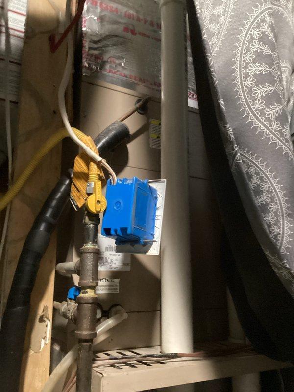 Responded to a no heat complaint on a 10+ year old system. Diagnosed and replaced failed blower motor capacitor to restore heat functionality. Identified secondary issues including a plugged secondary heat exchanger and dirty fan wheel that require attention; advised customer of these conditions and provided repair options.