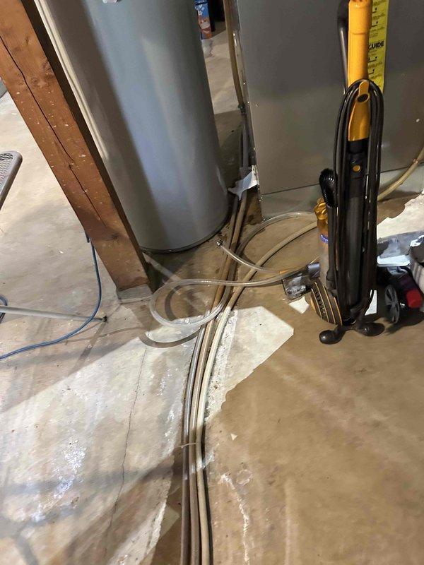 Performed annual furnace tune-up on residential unit of unknown age. Conducted comprehensive inspection including carbon monoxide check, burners, heat exchangers, pressure switch, and flame-roll switch. Found dirty furnace air filters, leaking humidifier, and replaced humidifier tube tip to resolve water leakage. Verified blower wheel motor operating normally.