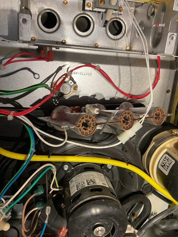 Responded to no heat complaint on 5-6 year old LP furnace. Diagnostic testing revealed gas valve was not energizing despite receiving 26 volts. Replaced gas valve under warranty coverage and verified proper system operation with successful heat production.
