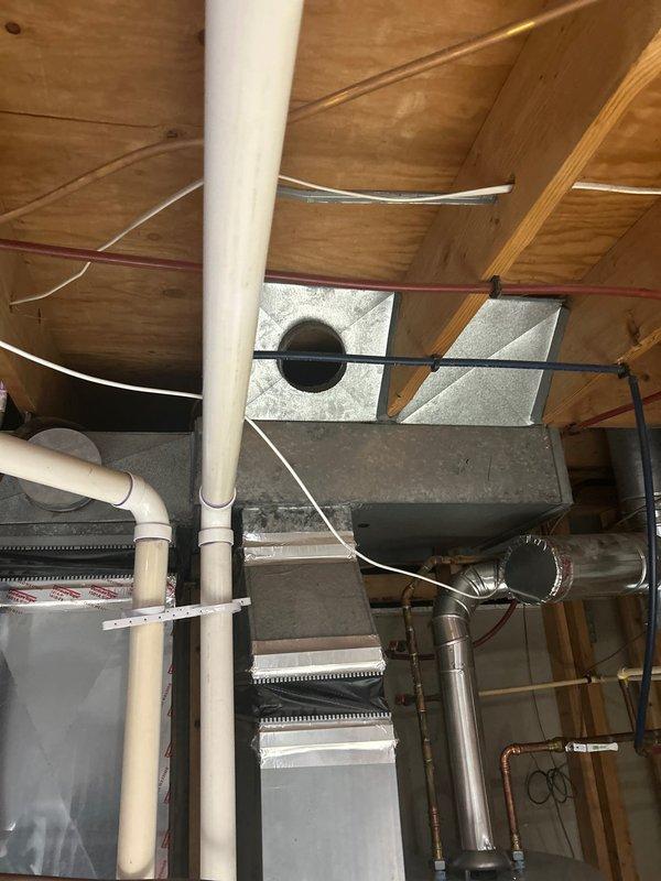 Responded to no heat issue on furnace previously serviced for rewiring. Diagnosed system overheating and periodic shutdown with "shut down unexpectedly" error message. Performed comprehensive diagnostics including checking gas pressure (adjusted lower), verifying proper airflow, confirming temperature rise within specification range, and conducting combustion analysis with Testo 310 II analyzer confirming safe operation levels. Verified all vents were open. Possible underlying causes identified as duct sizing issues or dirty ducts requiring future attention.