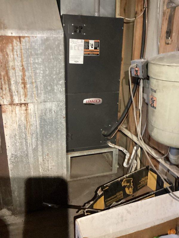 Performed comprehensive tune-up service on both gas boiler and heat pump systems. Cleaned heat exchanger, flame sensor, and spark rod on the Lennox gas boiler located in garage, removing visible scale buildup. Inspected all heat pump components and verified proper system operation. Both systems functioning correctly upon completion of maintenance.