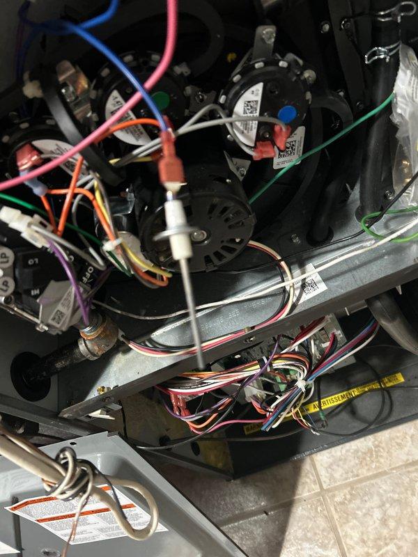 Responded to carbon monoxide alarm activation for older Daiken furnace/heat pump system. Performed comprehensive inspection including verification of combustion safety, electrode function, and electrical connections. Confirmed system is operating safely with no issues detected; customer enrolled in membership program.