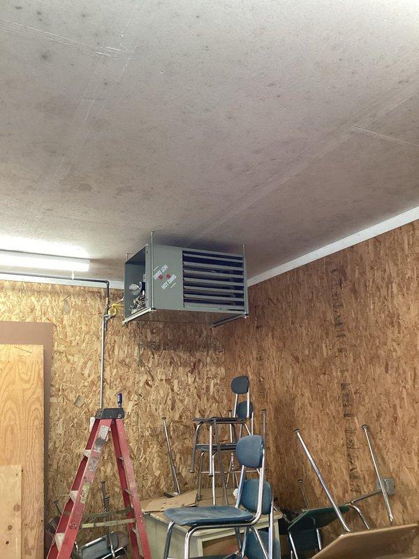 Responded to commercial no-heat call for heater in garage building. Diagnosed issue with blown fuse on circuit board; inspected all wiring connections which appeared intact. Possible power surge may have caused initial fuse failure. Successfully restored heater operation, though will monitor for potential recurring electrical issues. Responded to commercial no-heat call for heater in garage building. Diagnosed issue with blown fuse on circuit board; inspected all wiring connections which appeared intact. Possible power surge may have caused initial fuse failure. Successfully restored heater operation, though will monitor for potential recurring electrical issues.