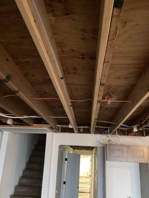 Completed installation of a new frost-free hose bibb with accompanying valve. Work was performed in residential space with exposed joists and plumbing lines. Previous service call by Keagan identified the need for replacement equipment, which was sourced from Hudson.