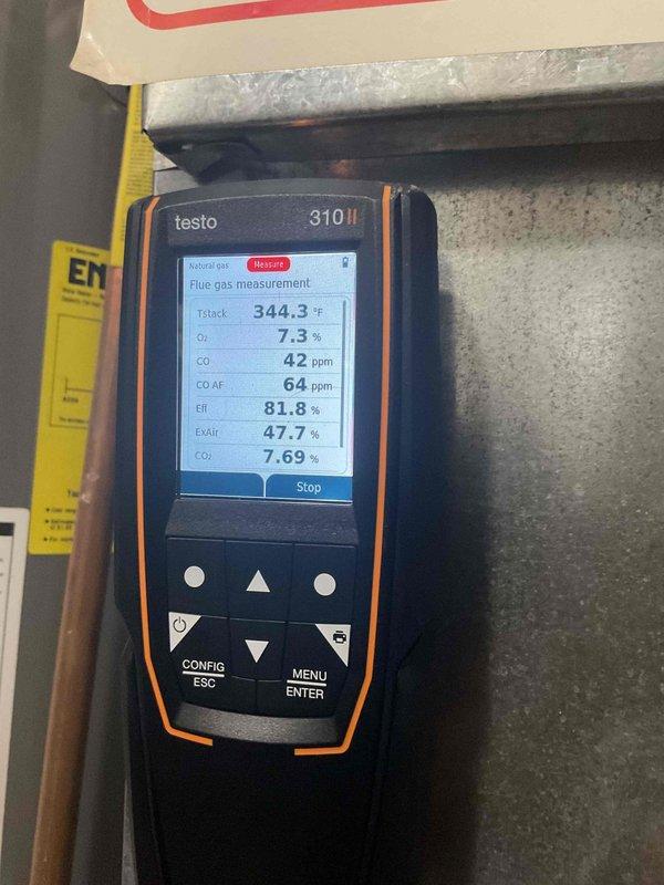 Performed comprehensive service on 15-year-old HVAC system with no cooling issue. Diagnosed and replaced failing inducer motor, changed dirty filter, and conducted combustion analysis revealing 81.8% efficiency with 42ppm CO. Noted Ecobee thermostat intermittent shutdown problem requiring attention. System's advanced age indicates potential need for full replacement.