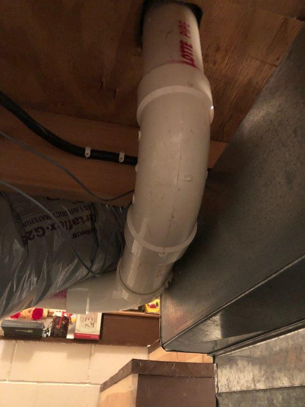 Investigated reported water leak on PVC drain stack in basement. Customer noted dripping increased during water usage from upper floor. Upon thorough inspection and testing of the system by flushing toilets, running tub water and other fixtures, could not replicate the reported leak. Observed small moisture at bottom of 90-degree elbow connecting to second-floor stack, possibly condensation-related. Advised customer to monitor the situation and contact for follow-up if leaking persists. Investigated reported water leak on PVC drain stack in basement. Customer noted dripping increased during water usage from upper floor. Upon thorough inspection and testing of the system by flushing toilets, running tub water and other fixtures, could not replicate the reported leak. Observed small moisture at bottom of 90-degree elbow connecting to second-floor stack, possibly condensation-related. Advised customer to monitor the situation and contact for follow-up if leaking persists.