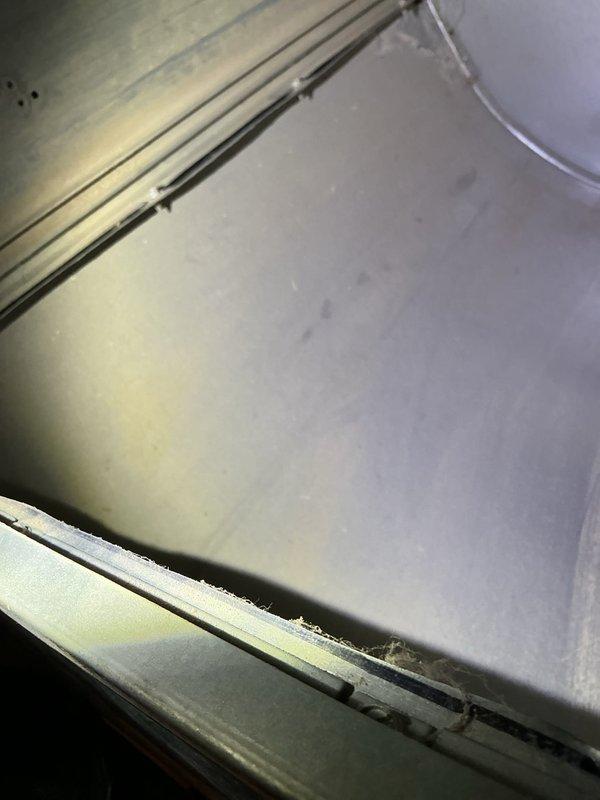 Performed annual maintenance inspection on 3-year-old Lennox high efficiency furnace with heat pump system. Replaced customer-supplied filter and noted significant dust accumulation in ductwork that hasn't been cleaned in 25 years. Provided duct cleaning recommendation to customer as preventative maintenance option.