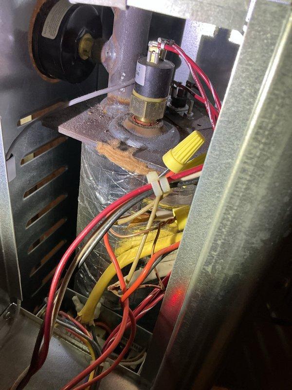 Responded to no heat call for sun room mini boiler system. Diagnosed air lock in the infloor heating loop preventing proper circulation. System requires drain and fill procedure with transfer pump to remove trapped air. Unable to complete repair during initial visit; job rescheduled with additional technician assistance needed.