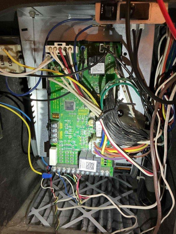 Performed comprehensive tune-up inspection on 17-year-old Lennox furnace. Inspected flame sensor (noted weakening), igniter, heat exchanger, blower assembly, draft motor, control board, and gas valve. Combustion analysis revealed fluctuating excess air levels suggesting possible heat exchanger compromise despite no visible cracks. Discussed safety implications with homeowner who opted to explore replacement options rather than repair.