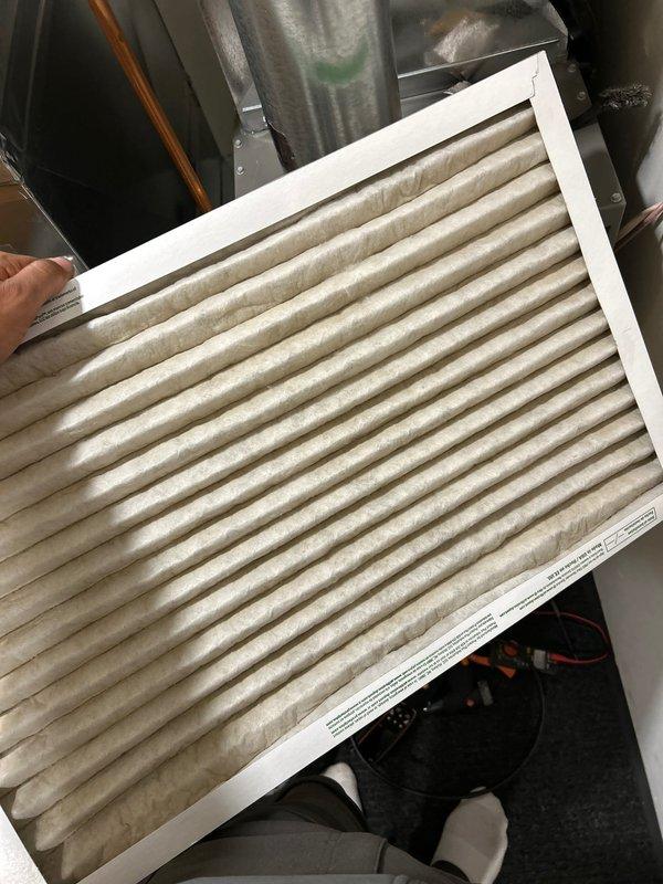 Performed routine maintenance on a 7-year-old Lennox furnace with expected 15-20 year lifespan. Verified safe combustion, proper gas pressure settings, and good electrical connections; cleaned flame sensor, confirmed ignitor functionality, checked amp draws, and cleared condensation drains. Inspected filter condition and reviewed biennial maintenance schedule with homeowner.