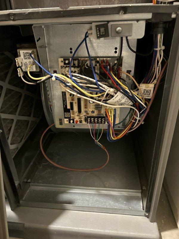 Performed routine maintenance on a 7-year-old Lennox furnace with expected 15-20 year lifespan. Verified safe combustion, proper gas pressure settings, and good electrical connections; cleaned flame sensor, confirmed ignitor functionality, checked amp draws, and cleared condensation drains. Inspected filter condition and reviewed biennial maintenance schedule with homeowner.