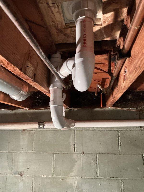 Replaced non-operational main shut-off valve after water was shut off to the house. Installed new brass valve assembly with proper connections within the insulated wall cavity, ensuring system integrity. Verified functionality of the replacement valve before completing the job.