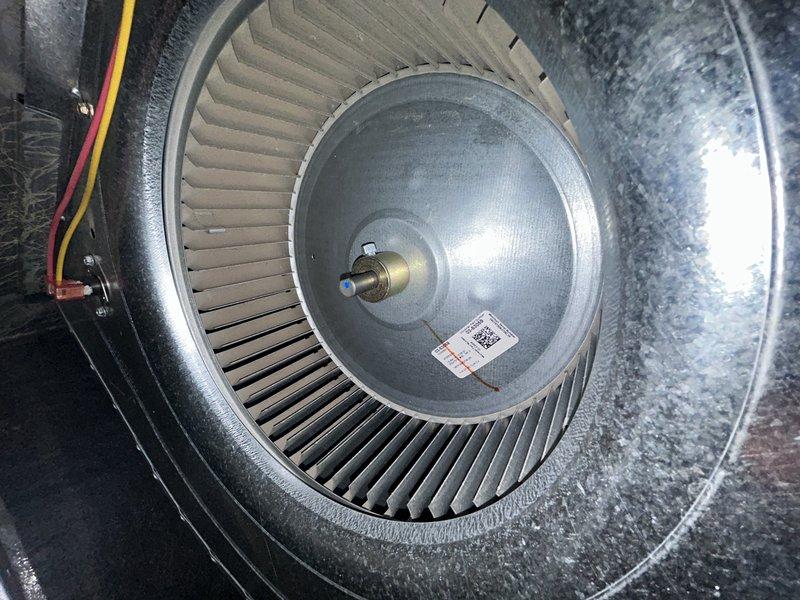 Conducted annual preventive maintenance on 6-year-old furnace. Performed operational testing, inspected temperature rise and gas pressure, and cleaned routine components. Examined igniter assembly and blower wheel during inspection. Air filter showing initial signs of contamination but still functional; recommended customer keep replacement filters on hand. All systems verified operating within normal parameters.