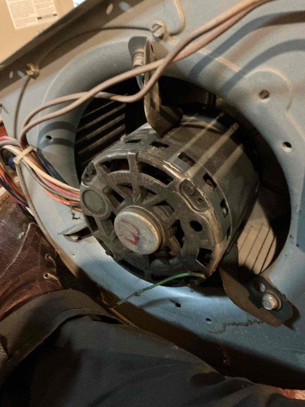 Performed comprehensive evaluation on 25+ year old furnace system. Inspection revealed high resistance in igniter, weakening flame sensor, severely weak blower capacitor, and significant oil leakage from blower motor. Combustion analysis confirmed proper and safe burning operation with heat exchanger integrity intact. Reviewed maintenance options with customer.