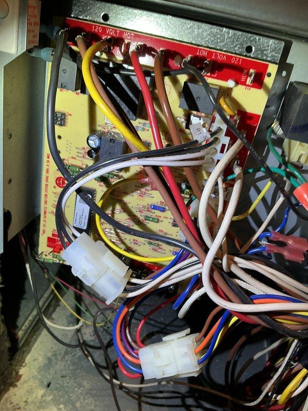 Performed scheduled maintenance agreement service on 25-year-old Lennox high efficiency furnace. Identified noisy inducer fan during startup and conducted heat exchanger inspection with concerning findings. Discussed system condition with homeowner, including component replacement options versus complete system replacement due to age and condition of equipment. Electrical inspection and amperage readings were taken with clamp meter to verify system performance.