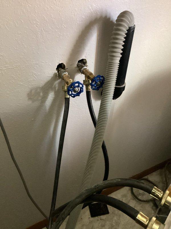 Diagnosed washing machine with no cold water supply. Inspection revealed failed boiler drains affecting water flow. Replaced both boiler drains to restore proper cold water supply to washing machine, ensuring full functionality of appliance.