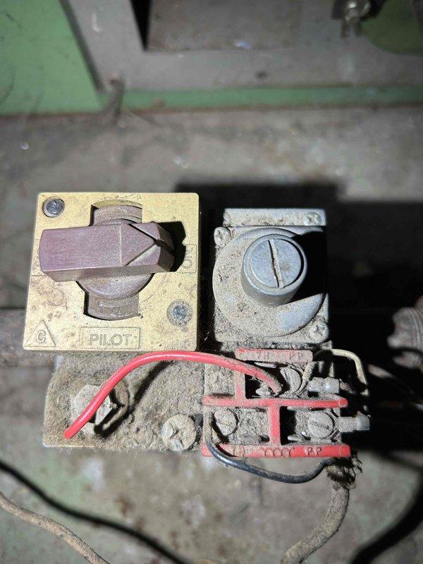 Arrived on site for city furnace safety inspection on a Waterbury unit of undetermined age. Upon initial assessment, encountered unfamiliar checklist requirements that prevented completion of the full inspection. Due to lack of familiarity with specific components of this model, decided not to sign inspection documentation. Informed landlord of the situation and documented condition of aged gas valve with visible corrosion and pilot assembly. Requested office to reschedule with a technician more experienced with this particular system.