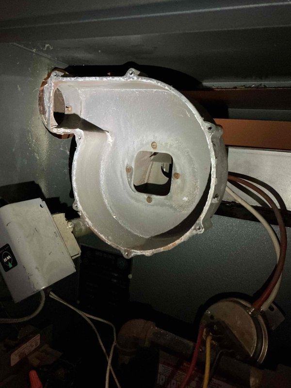 Replaced inducer assembly and inducer wheel on a 20+ year-old Weil McLain HE-5 Series 2 boiler that was experiencing no heat. After installation, performed complete system verification and safety inspection, confirming proper operation of all components.