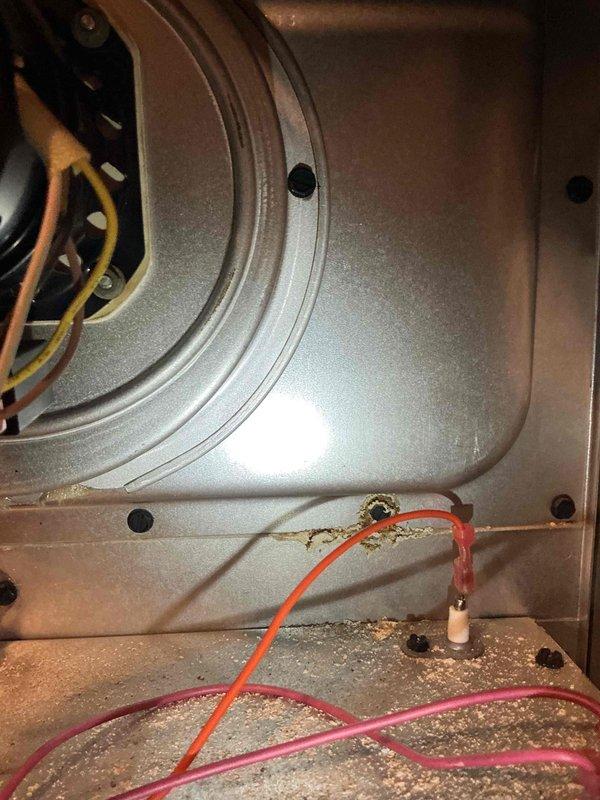 Conducted comprehensive inspection of 10-year-old Daikin furnace, performing full safety and operational verification. Diagnostics revealed a weakening flame sensor while confirming proper function of all other components including igniter, heat exchanger, capacitors, and electrical systems. Combustion analysis confirmed unit is operating within manufacturer specifications with appropriate temperature rise.