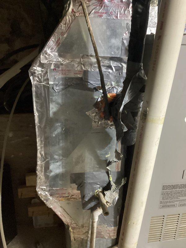 Responded to customer's initial service call for furnace inspection at recently purchased property. Upon examination, discovered multiple significant cracks in the secondary heat exchanger, which were visually confirmed with homeowner present. Due to safety concerns, the furnace was tagged out and decommissioned. Recommended replacement options and scheduled follow-up for new furnace installation quote.