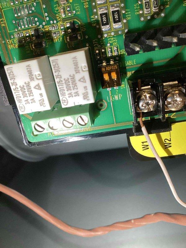 Responded to warranty callback for a newly installed Lennox furnace with continuous fan operation issue. Diagnosed and found system throwing erroneous code for low GWP sensor failure on a standard 410 system that doesn't utilize such sensors. Resolved by accessing control board and disabling the incorrect DIP switch settings that were triggering the false sensor error. Tested system operation after adjustment and confirmed proper fan cycling.